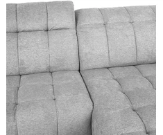 Home4You Elektrinė Kampinė sofa LUZERN dešinioji kampinė, pilka