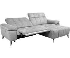 Home4You Kampinė sofa LUZERN RC, elektrinė, šviesiai pilka