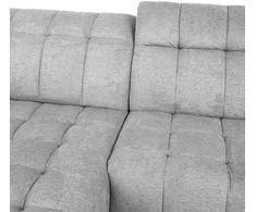 Home4You Elektrinė kampinė sofa LUZERN KK, pilkas