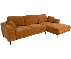 Home4You Kampinė sofa OLIVIA RC, ruda