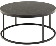 Home4You Coffee table SPIRO D80xH40cm, juodas