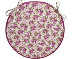 Fotelis Home4You Pagalvėlė LONETA NEW kėdei D39cm, violetinė rožė