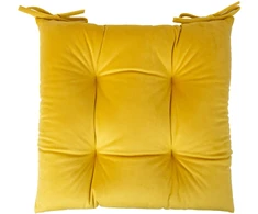 Fotelis Home4You Pagalvėlė kėdei VELVET 2, geltona