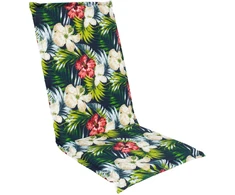 Home4You Pagalvėlė kėdei SUMMER FLOWER 48x115x4,5cm, tamsiai gėlėta