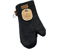 Kelioninis Home4You Orkaitės pirštinės ANNELI 2 vnt., aukštis 31 cm, juodos