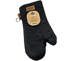 Kelioninis Home4You Orkaitės pirštinės ANNELI 2 vnt., aukštis 31 cm, juodos