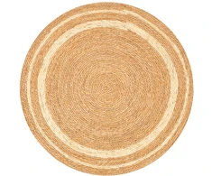 Home4You Carpet Kilimas SELITA D100cm, natūralus/smėlio spalvos