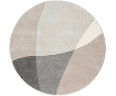 Home4You Carpet DIXIE CARVED-1, D200cm, pilka/smėlio spalvos