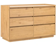 Home4You Side board SACHA 120x40xH80cm, melamine with oak decor