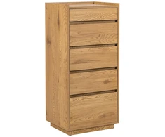 Home4You Side board SACHA 50x40xH109cm, melamine with oak decor