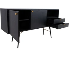 Home4You Indauja LUXEMBOURG 150x40xh80cm, juoda