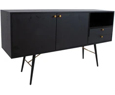 Home4You Indauja LUXEMBOURG 150x40xh80cm, juoda