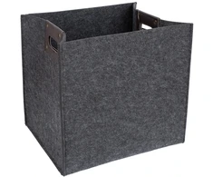 Home4You Pintinė MAX FELT-1 40x32xH37 cm, tamsiai pilkas