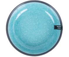 Home4You Lėkštė RITA D19xH5cm, juoda/pilka