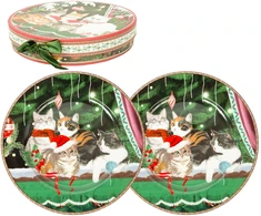 Home4You Lėkštės MIA CATS D19cm 2vnt dovanų dėžutėje