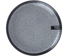 Home4You Lėkštė RITA D20cm, juoda/pilka