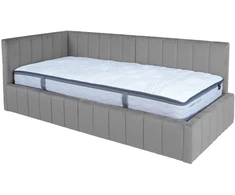 Home4You Lova JASPER 90x200cm su čiužiniu HARMONY DUO Pilka