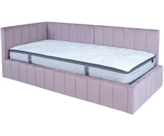 Home4You Lova JASPER 90x200cm su čiužiniu HARMONY DUO, violetinė rožinė