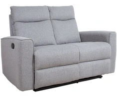 Sofa Home4You Reglaineris MORA, 2-vietė, pilka