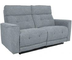 Home4You Sofa BOSCO Dvietė Elektrinis Reglaineris, Melsvai Pilka