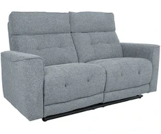 Home4You Sofa BOSCO Dvietė Elektrinis Reglaineris, Melsvai Pilka