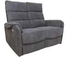 Home4You 2 vietų sofa BOWERS su elektriniu mechanizmu, melsvai pilka