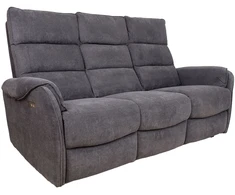 Home4You Sofa-reglaineris BOWERS 3 vietų Elektrinis Melsvai Pilka