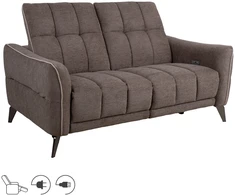 Home4You Sofa CATHY 2-vietė, elektrinė, šviesiai ruda