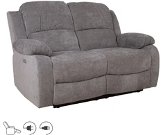 Home4You Reglaineris-sofa su elektriniu mechanizmu FELICIA 2-vietų Pilka