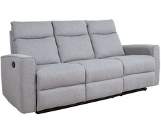 Sofa Home4You Elektrinis reglaineris MORA, 3-vietis, pilkas