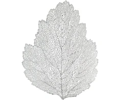 Home4You Kilimėlis BIG LEAF, 36x45cm, sidabrinis