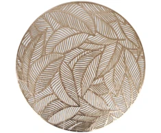 Fotelis Home4You Kilimėlis APVALUS LAPAS D38cm, auksinis