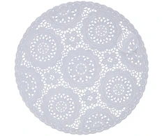 Home4You Padėkliukas AIO D38cm balti nėriniai