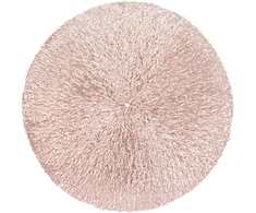 Fotelis Home4You Kilimėlis ELONA D38cm, rožinis auksas