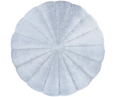 Home4You Kilimėlis PIPPA D38cm, sidabrinis
