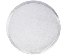 Fotelis Home4You Padėkliukas VERO D38cm, sidabro spalvos