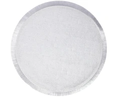 Home4You Padėkliukas VERO D38cm, sidabro spalvos