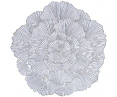Fotelis Home4You Kilimėlis ROSE D38cm, sidabrinis