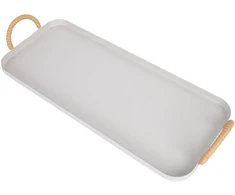 Home4You Padėklas DEIA 43×16,5xH6cm, šiltai pilkas