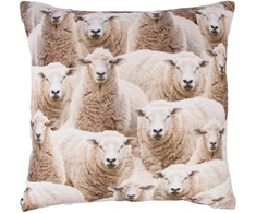 Fotelis Home4You Dekoratyvinė pagalvėlė HOLLY 45x45cm, avių raštas