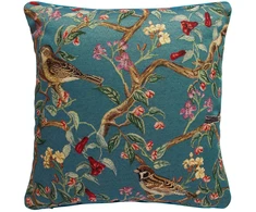 Home4You Pillow HOLLY 45x45cm, rolled edge, birds