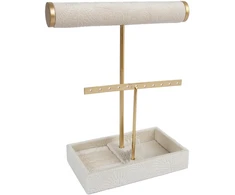 Home4You Papuošalų stovas ARIADNE H25cm, baltas