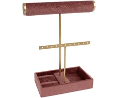 Home4You Rožinė Papuošalų stovas ARIADNE H25cm, rožinis