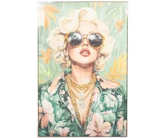 Home4You Paveikslas su rėmu „FAMOUS“, 82,5 × 122,5 cm, „Marilyn“