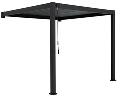 Home4You Pavėsinė MIRADOR-111 3012.5x3927x2508 cm tamsiai pilkas aliuminis