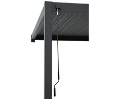 Home4You Pavėsinė MIRADOR-111 3012.5x3927x2508 cm tamsiai pilkas aliuminis