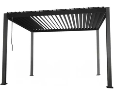 Home4You GAZEBO MIRADOR pavėsinė 3x3x2,5m, tamsiai pilkos spalvos