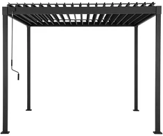 Home4You Pavėsinė MIRADOR-80 298.5x298.5x240 cm tamsiai pilkas plienas