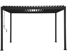 Home4You Pavėsinė MIRADOR-88 297.2x359.2x240.8 cm tamsiai pilkas aliuminis