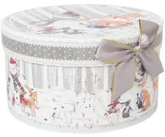 Home4You Puodelis/lėkštė MIA SNOW 180ml dovanų dėžutėje